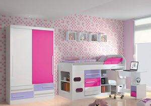 Móveis para quarto infantil completo - Meninas