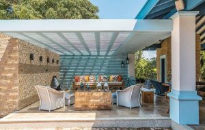 pergolado de alvenaria