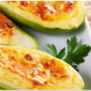 Receita Abobrinha com queijo no forno