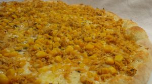 Pizza de Frango com Milho