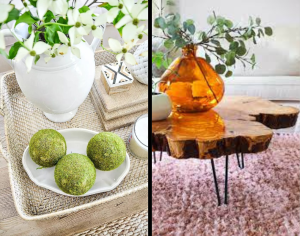 decoração de mesa de centro