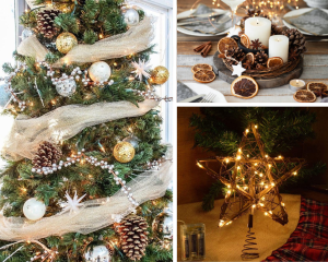 ideias de decoração de natal rústico