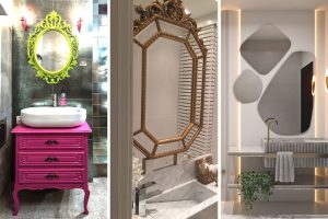 modelos de espelho para lavabo