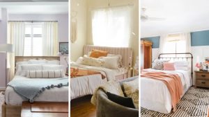 camas em frente à janela