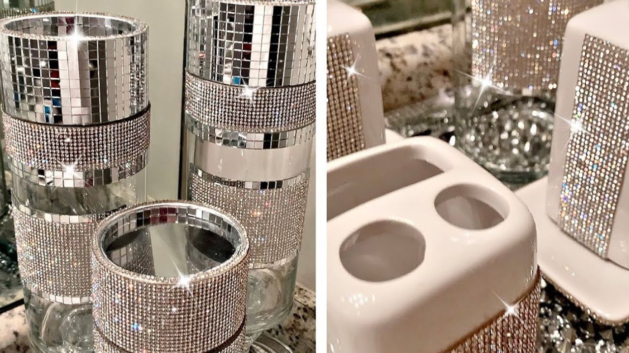 acessórios de banheiro diy