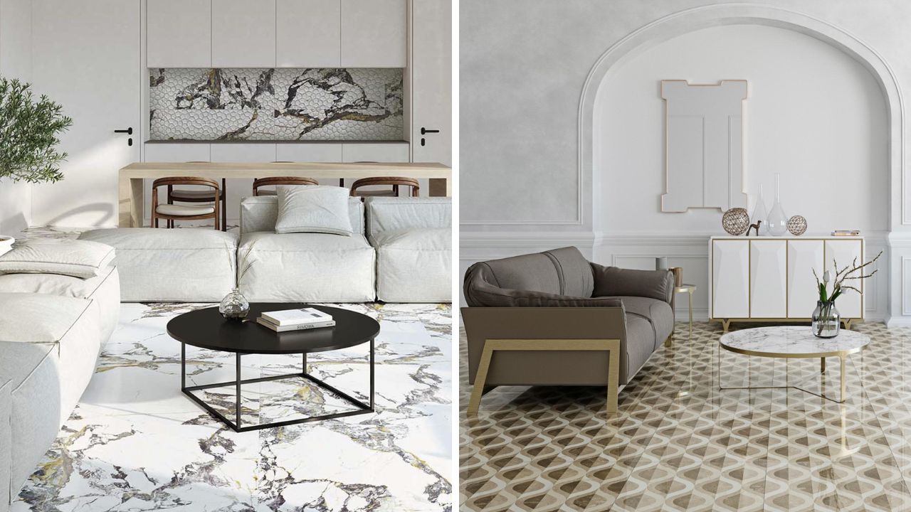 pisos que imitam mármore