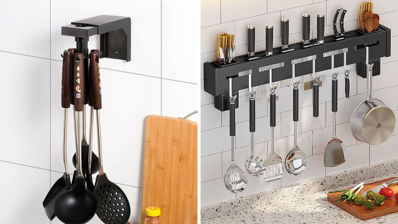 suporte multifuncional para espaguete ou talheres