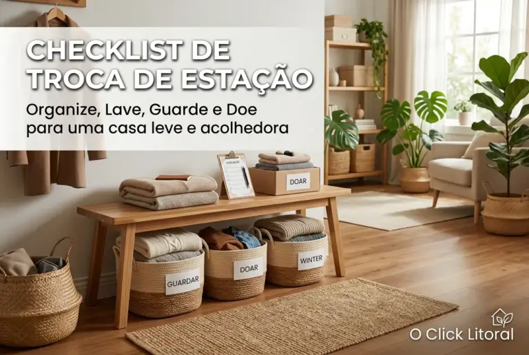 Educação financeira: espaço organizado com cestos e plantas