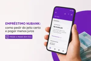 Empréstimo Nubank no app com valor disponível de R$ 8.000,00