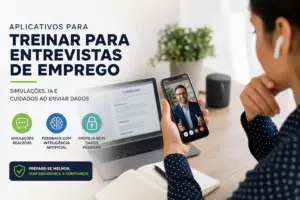 Treinamento para entrevistas de emprego com videochamada e feedback AI