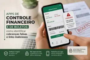 Apps de controle financeiro e de boletos: como identificar cobranças falsas e links maliciosos