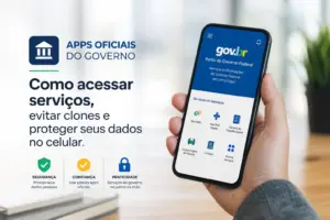 Smartphone com app gov.br: proteção e confiança 2026