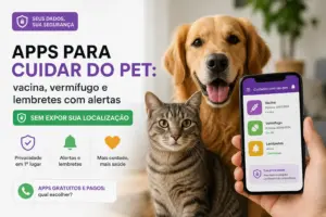 Apps para cuidar do pet: vacina, vermífugo e lembretes com alertas sem expor sua localização